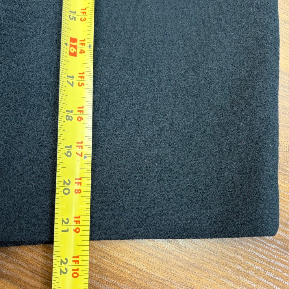 Chaus Petite Black 100% Worsted Wool Pencil Skirt 14P Minimalist Lined Office - Picture 8 of 9